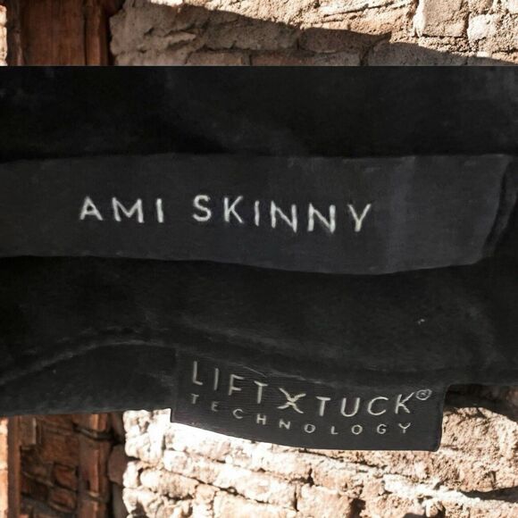 NYDJ Womens Jeans Black Velvet Ami Skinny Lift Tuck 5 Pocket Pants Size 12 - Picture 3 of 10